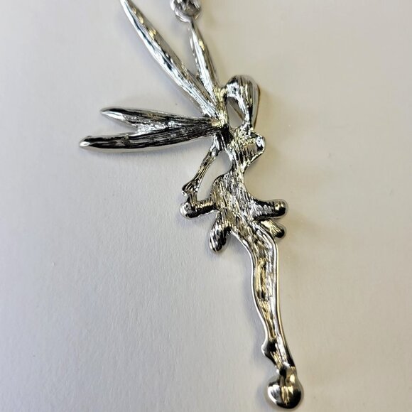 Tinkerbell Fairy Necklace with fashion aurora borealis crystals - Picture 8 of 11